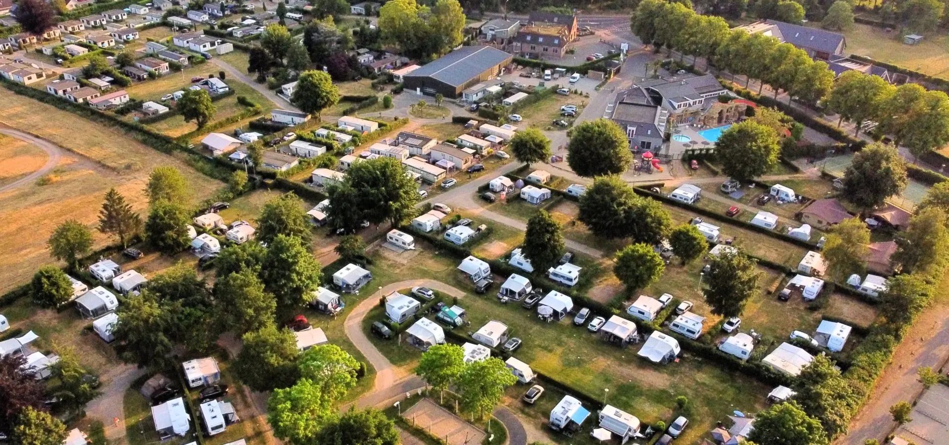 Bovenaanzicht Vakantiepark